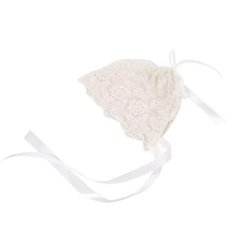 Baby Lace Bonnet Toddler Cotton Hat Infant Photography Beanie White