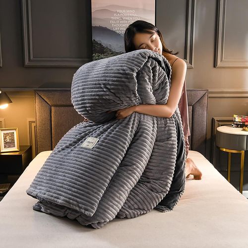 4 Pieces Bedding Set, Duvet Grey