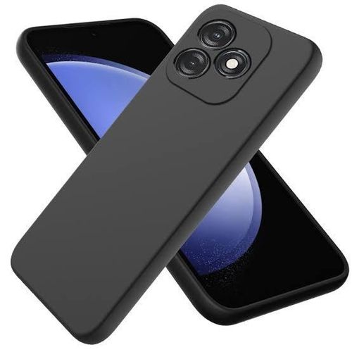 Tecno Spark 20 Luxury Soft Rubber Liquid Silicone Skin Touch Feel Cover Case Black