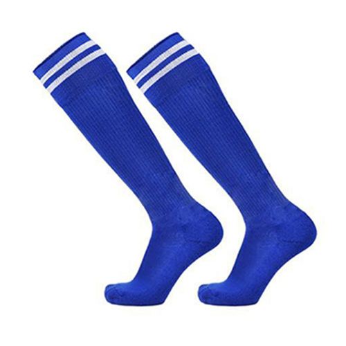 3 Pairs Kids Thigh-High Socks Children Anti-Slip Soft Soccer Socks for Outdoor Training Travelling,Default NO5143