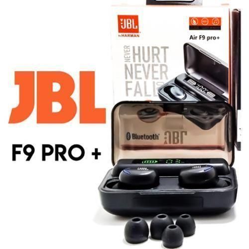 Jbl Air F9 Pro + Pure Bass Bluetooth Earbuds With Power Bank - Black