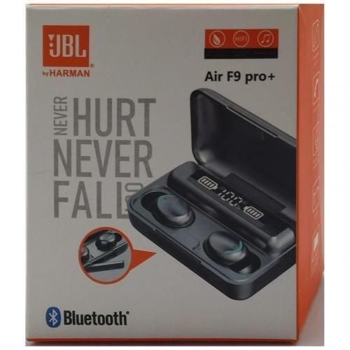 Jbl Air F9 Pro + Pure Bass Bluetooth Earbuds With Power Bank - Black