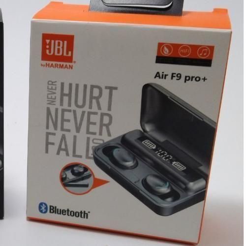 Jbl Air F9 Pro + Pure Bass Bluetooth Earbuds With Power Bank - Black