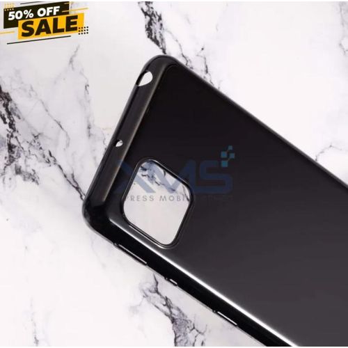 Sharp Aquos Sense 5G Luxury Soft Rubber Liquid Silicone Skin Touch Feel Cover Case Black