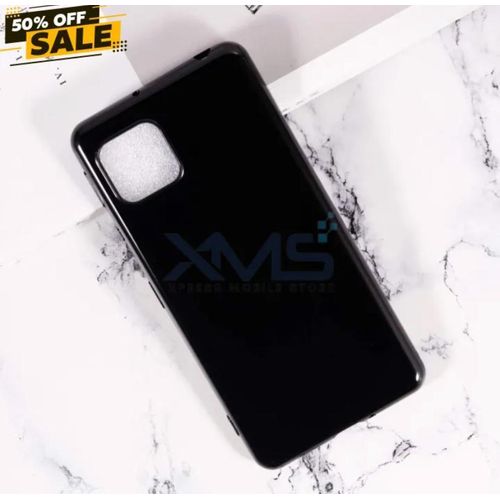 Sharp Aquos Sense 5G Luxury Soft Rubber Liquid Silicone Skin Touch Feel Cover Case Black
