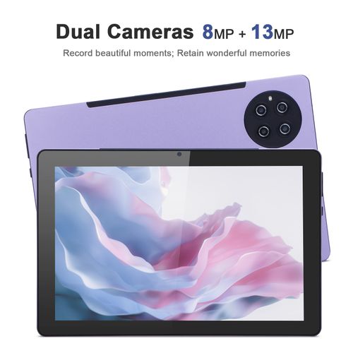 C Idea 10 Inch Tablet, Android 12 Sim 8+512GB/expandable 512GB TF Card, 8+13MP Camera, 10000mAh Battery, Purple