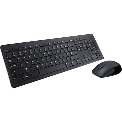Wireless Keyboard & Mouse Clavier Combo - Black.