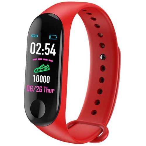 M3S Color Screen Fitness Tracker IP67 Waterproof Smart Band - Black