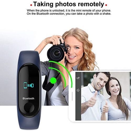M3S Color Screen Fitness Tracker IP67 Waterproof Smart Band - Black