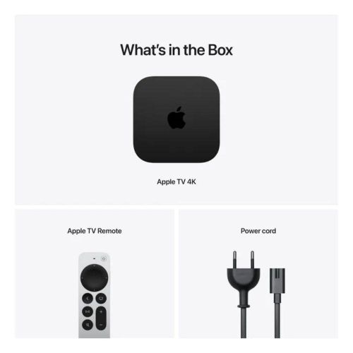 Apple TV 4K 128GB Wifi+Ethernet (3rd Gen,2022) -  Black