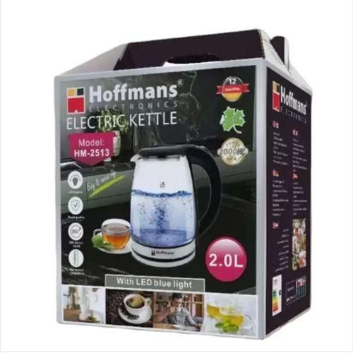 Scarlett Durable Electric Kettle-Black-Silver