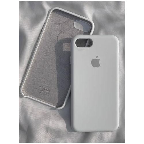 Apple IPhone Luxury Silicone Original Case For IPhone 6 Plus , IPhone 7+ , IPhone 8+  Shockproof Silicone Protective Phone Back Cover For IPhone 7 Plus , IPhone 8 Plus Phone Case Off White