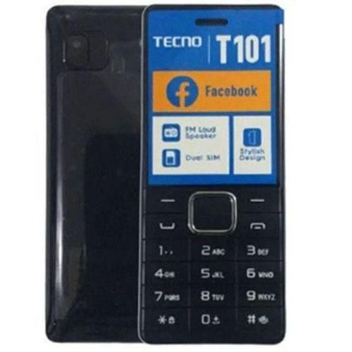Tecno 101 Cellphone 1000mAh Battery 32GB ROM 1.77'' Display- Black
