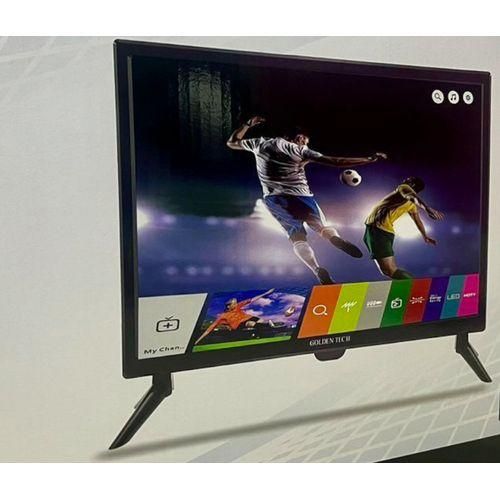 Golden Tech  24 Inch TV Inbuilt Digital Free to Air Decoder,  USB & HDMI Ports – Black