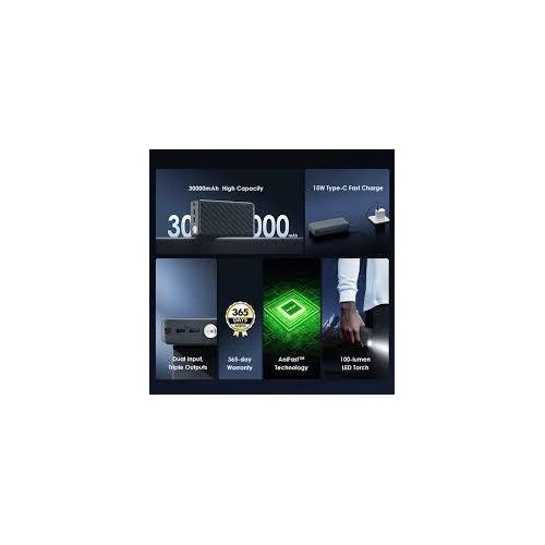 Oraimo 15W 30000MaH PowerBox 300 Lit - Black