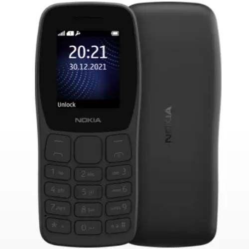 Nokia 105 New Afican Edition 1.77" 4MB RAM 4MB ROM 800mAh - Charcol