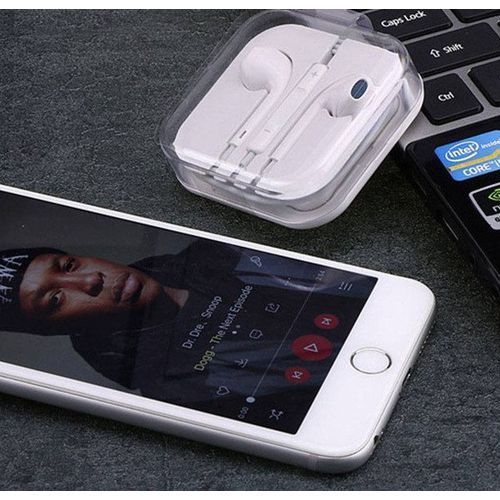 Excellent Base Classic Sound Music Original High Quality Wire Earphones Earbuds For All Phones - White