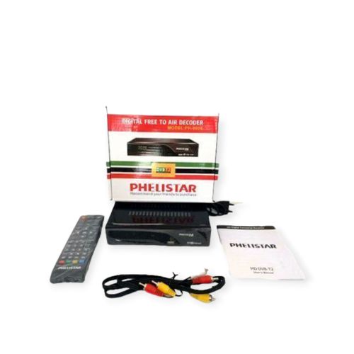 Phelistar High Quality Digital Free To Air Decoder -Black