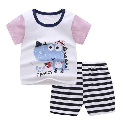 2Sets Outfits Cotton Animal Sports Suit Set For Newborn Baby