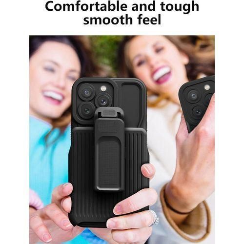 Apple IPhone 15 14 13 12 11 Pro Max Case With Kickstand Belt Clip Holster Cover, IPhone 15 14 13 12 11 Pro Max Phone Case, Heavy Duty 3 Layers Shockproof Full Body Rugged Hybrid Case For IPhone 15 Pro Max 6.7