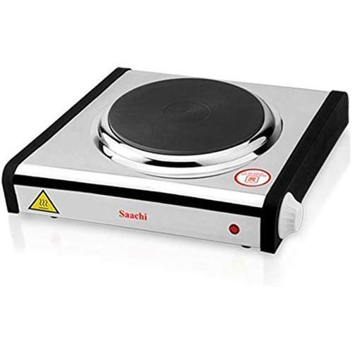 Quality Electric Hotplate With Single Burner-Silver