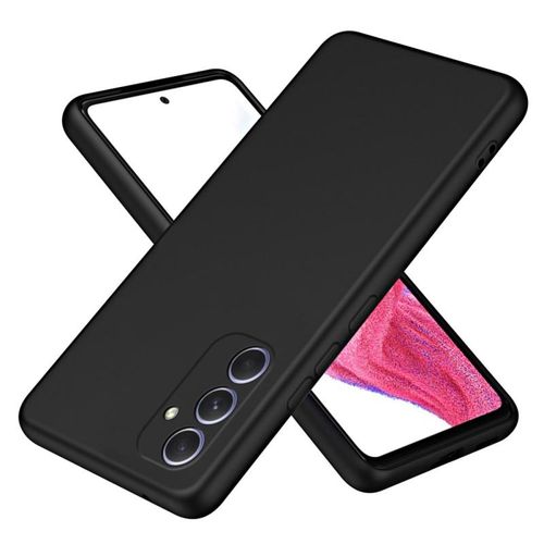 Samsung Galaxy A55 Luxury Soft Rubber Liquid Silicone Skin Touch Feel Cover Case Black