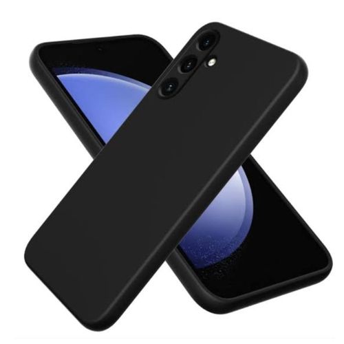 Samsung Galaxy A55 Luxury Soft Rubber Liquid Silicone Skin Touch Feel Cover Case Black