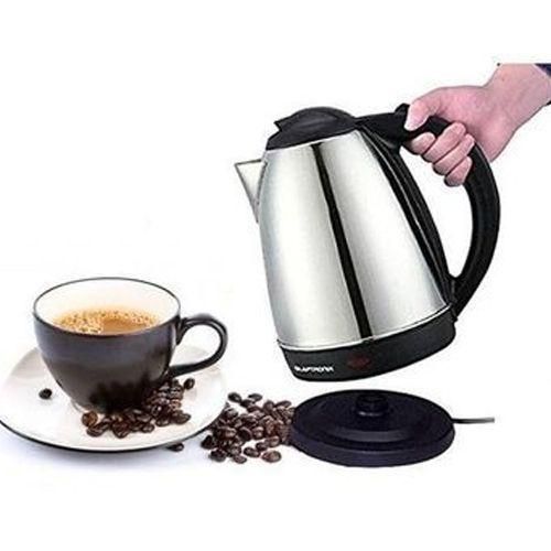 Electric Kettle Percolator 2L - Silver, Black