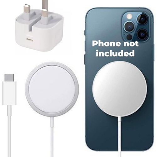 Universal Iphone MagSafe Wireless Charger With 25w USB-C Adopter And Quick Charge Magnetic Technology