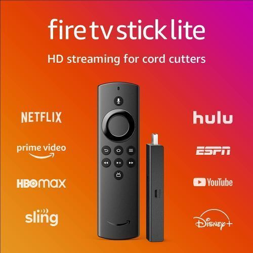 Fire TV Stick Lite with Alexa Voice Remote Lite HD streaming Device - Black