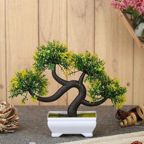 1 Pc Artificial Bonsai Flower Tree with Designer Pot for Home Decor
