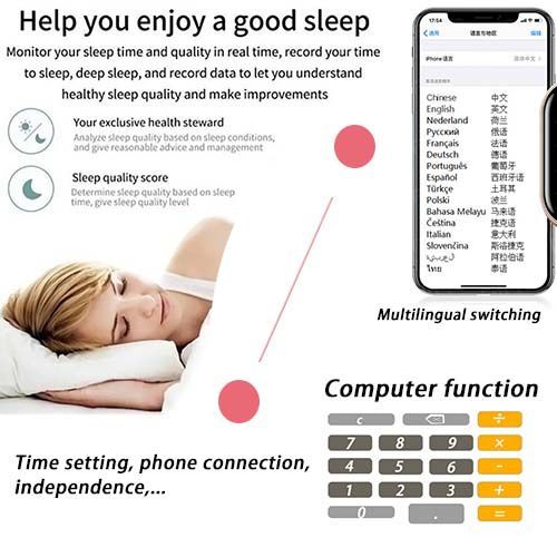 2.09 Smart Watch Full Touch Screen - Health Check Gold&Cream