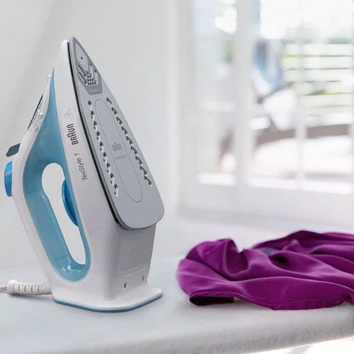 Braun TexStyle 1 Steam iron 2000W with rapid heat up SI1050BL- White/Blue(1 YR WRTY)