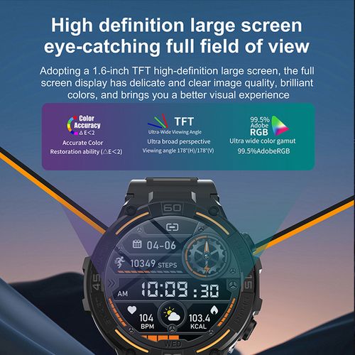 Toumi Watch T-MIX Reloj Inteligente Bluetooth Smart-HWF