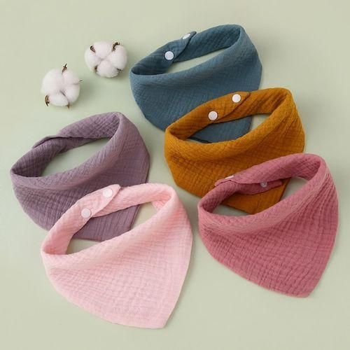 5 Pct Bbs Triangle Kids Cotton Saliva Towel Apron Bandana
