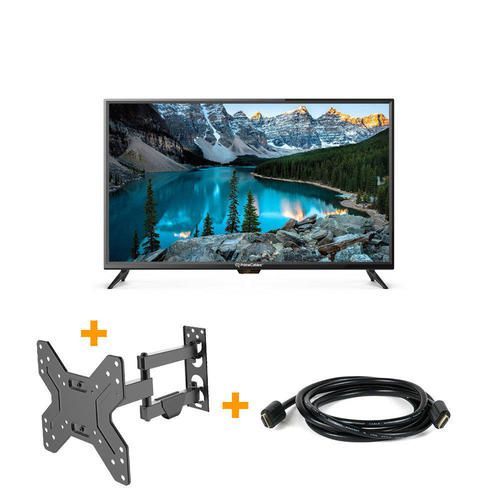 Global Star 32" Inch Digital LED HD TV Free-To-Air + Free Wall Mount -Black + HDMI Cable