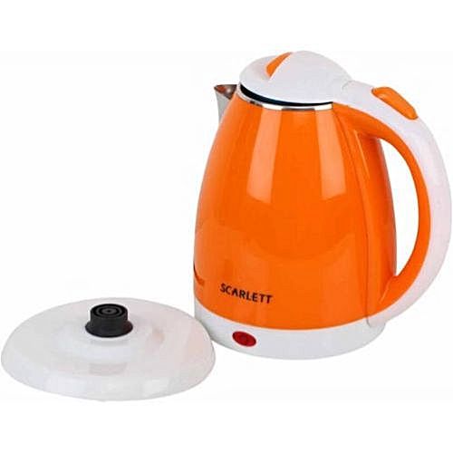 Scarlett Electric Kettle, 2 Litres - White,Orange