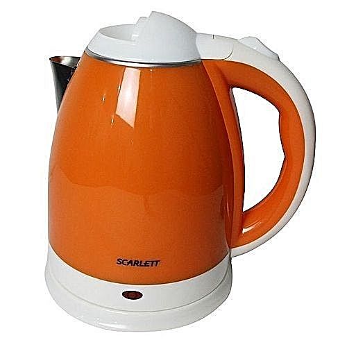 Scarlett Electric Kettle, 2 Litres - White,Orange