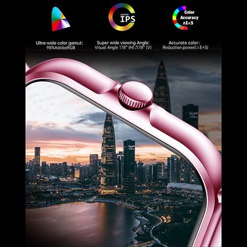 2.09 Smart Watch Full Touch Screen - Business Pink Purple