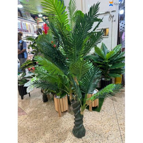 lastic Artificial Palm Tree Plant Real Touch Plant Green