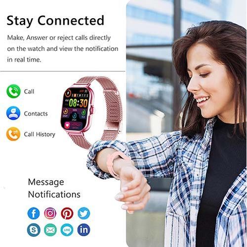 2.09 Smart Watch Full Touch Screen - Business Pink Purple