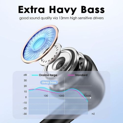 Oraimo FreePods-3c BT5.2 Wireless Stereo Earbuds - Black