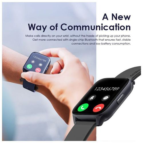 Oraimo Watch 4 Plus BT Call 2.01'' HD Large Screen Smart Watch - Black