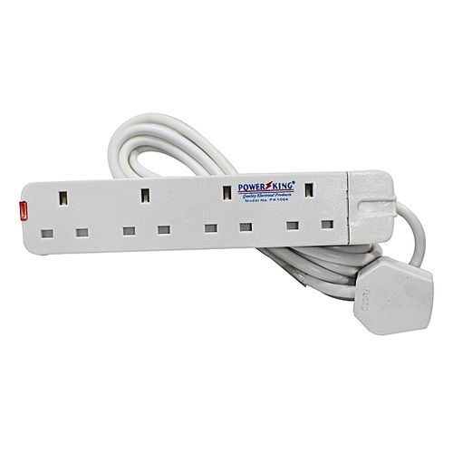 4 way Power King Extension - 3m - White