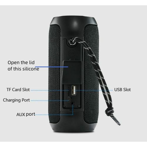 Mateamoda Buletooth Speaker Wireless Subwoofer Outdoor Portable Bass