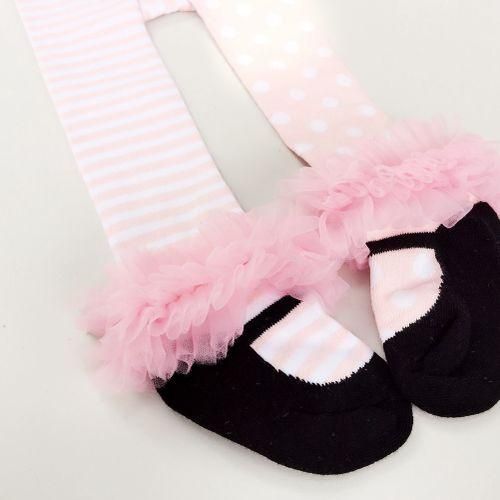 Sweet Princess Little Girl Pantyhose Cute Stripe Baby Tights