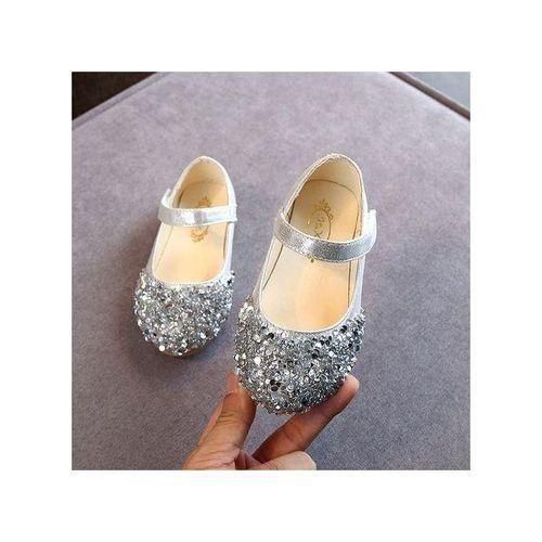 Spring Children Shoes Girls Princess Shoes Glitter Children Baby Dance Shoes Casual Toddler Girl Sandals Silver