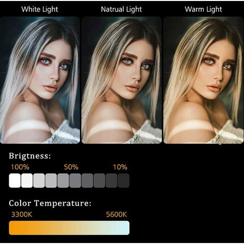 LED Professional Photography Light, Mobile Live Streaming Fill Light, Beauty Light