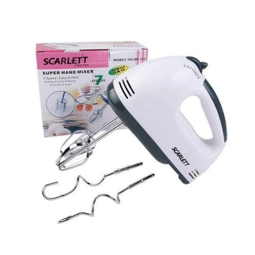 7 Speed Super Hand Mixer- White Black