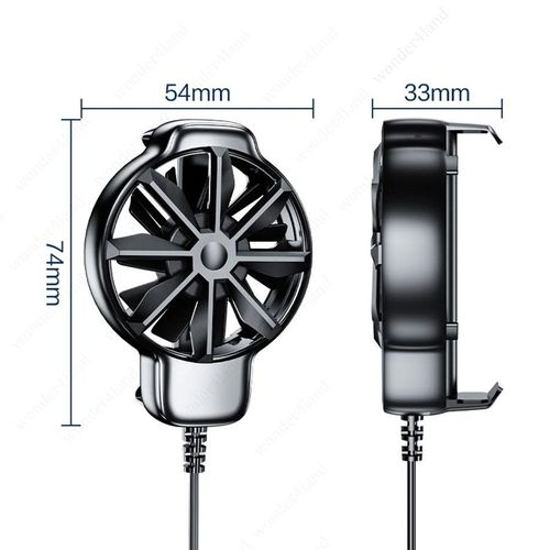 Phone Cooler Fan Radiator With Free Finger Sleeves
